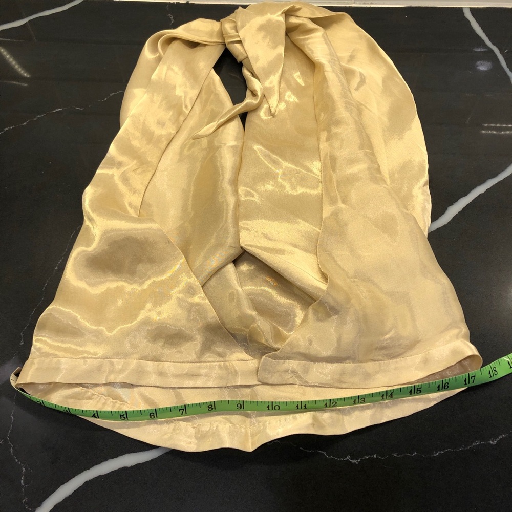 Martin grant  gold halter top Large.Dry cleaned, Ready for a great home
